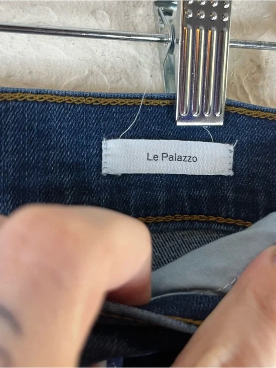 Frame High Rise Le Palazzo Wide Leg Jeans in Orlena - Picture 14 of 15